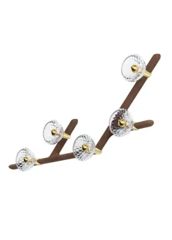 FOLIA 5L 45° UNIT CLEAR WOOD SCONCE