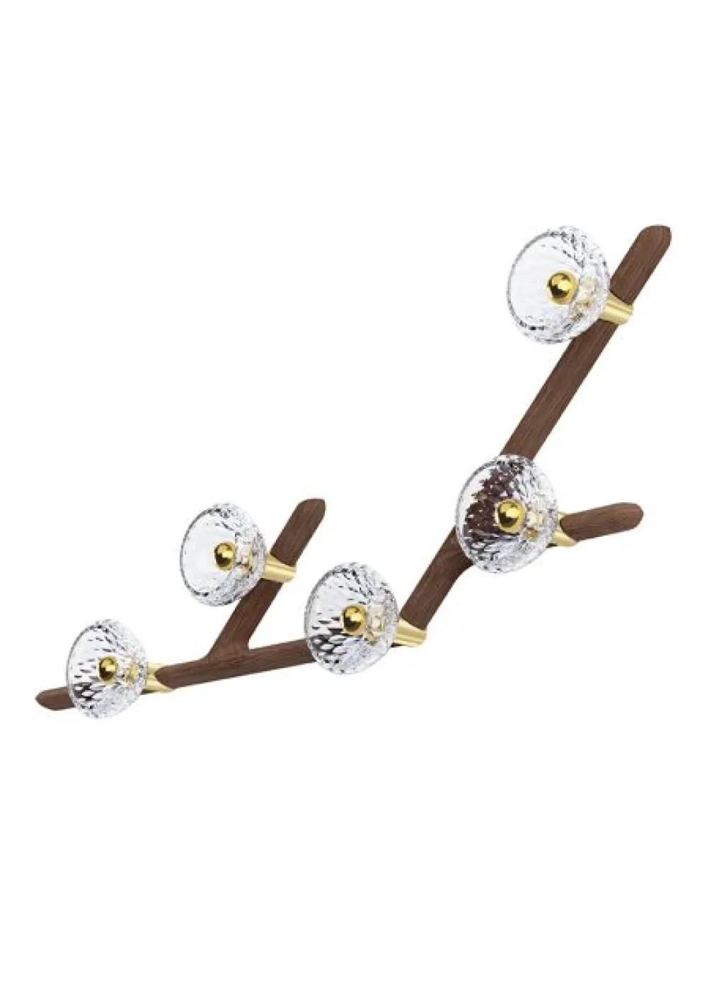 FOLIA 5L 45° UNIT CLEAR WOOD SCONCE