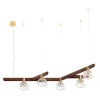FOLIA 5L 45° UNIT DARK WOOD PENDANT LIGHT
