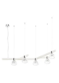 FOLIA 5L 45° UNIT DARK WOOD PENDANT LIGHT