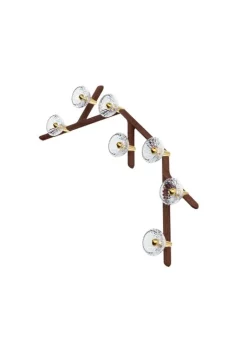 FOLIA 7L 45° UNIT DARK WOOD SCONCE