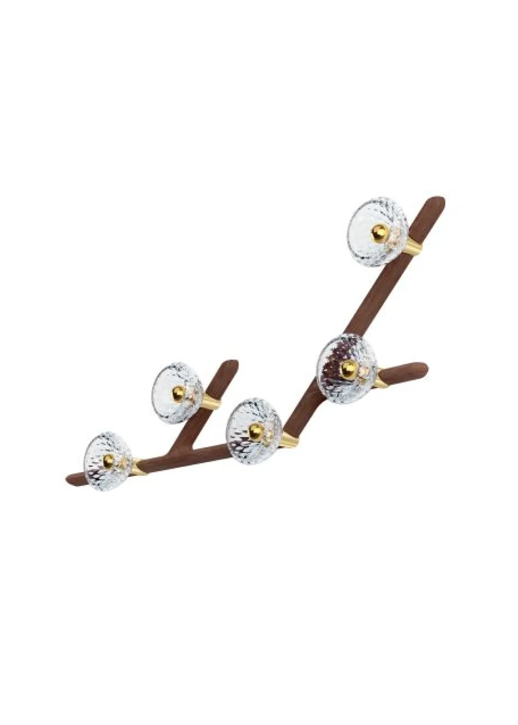 FOLIA 5L 45° UNIT DARK WOOD SCONCE