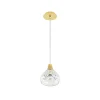 FOLIA 1L BRUSHED BRASS FINISH PENDANT LIGHT