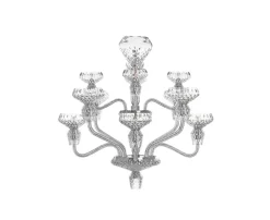 FOLIA 12L CHROME-PLATED FINISH CHANDELIER
