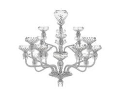 FOLIA 18L CHROME-PLATED FINISH CHANDELIER