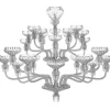FOLIA 24L CHROME-PLATED FINISH CHANDELIER