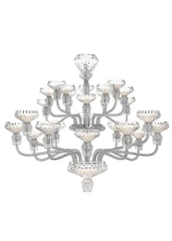 FOLIA 24L CHROME-PLATED FINISH CHANDELIER