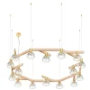 FOLIA 16L CIRCULAR UNIT CLEAR WOOD PENDANT LIGHT