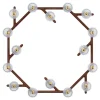 FOLIA 16L CIRCULAR UNIT DARK WOOD SCONCE