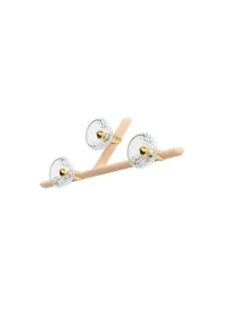 FOLIA 3L LEFT UNIT CLEAR WOOD SCONCE