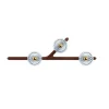 FOLIA 3L LEFT UNIT DARK WOOD SCONCE