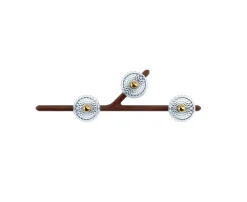 FOLIA 3L LEFT UNIT DARK WOOD SCONCE