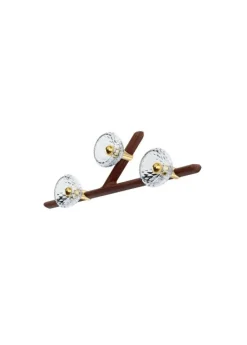 FOLIA 3L LEFT UNIT DARK WOOD SCONCE