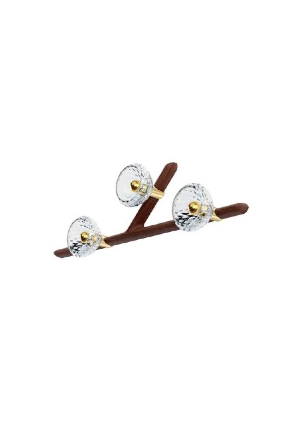 FOLIA 3L LEFT UNIT DARK WOOD SCONCE