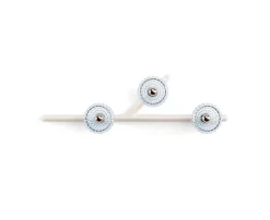 FOLIA 3L LEFT UNIT WHITE WOOD SCONCE