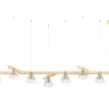 FOLIA 7L LINEAR UNIT CLEAR WOOD PENDANT LIGHT