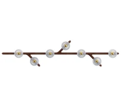 FOLIA 7L LINEAR UNIT DARK WOOD SCONCE