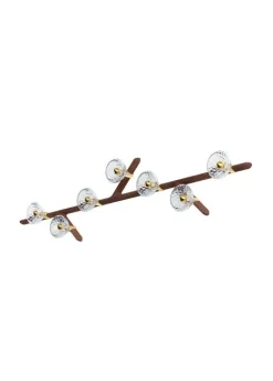 FOLIA 7L LINEAR UNIT DARK WOOD SCONCE