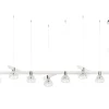 FOLIA 7L LINEAR UNIT WHITE WOOD PENDANT LIGHT