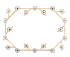 FOLIA 20L OVAL UNIT CLEAR WOOD SCONCE