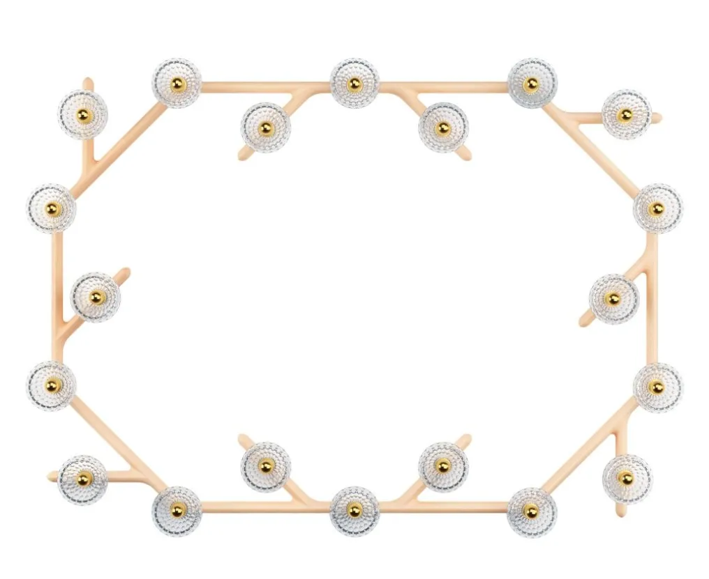 FOLIA 20L OVAL UNIT CLEAR WOOD SCONCE