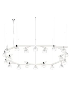 FOLIA 20L OVAL UNIT CLEAR WOOD PENDANT LIGHT