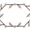 FOLIA 20L OVAL UNIT DARK WOOD SCONCE