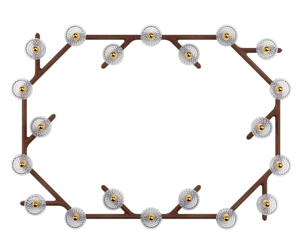 FOLIA 20L OVAL UNIT DARK WOOD SCONCE