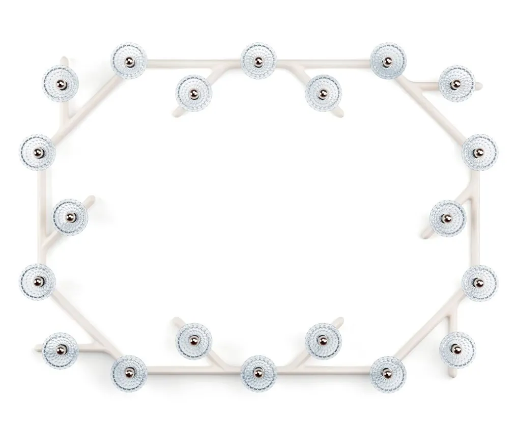 FOLIA 20L OVAL UNIT WHITE WOOD SCONCE