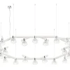 FOLIA 20L OVAL UNIT WHITE WOOD PENDANT LIGHT