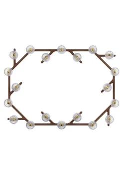 FOLIA 20L OVAL UNIT WHITE WOOD SCONCE