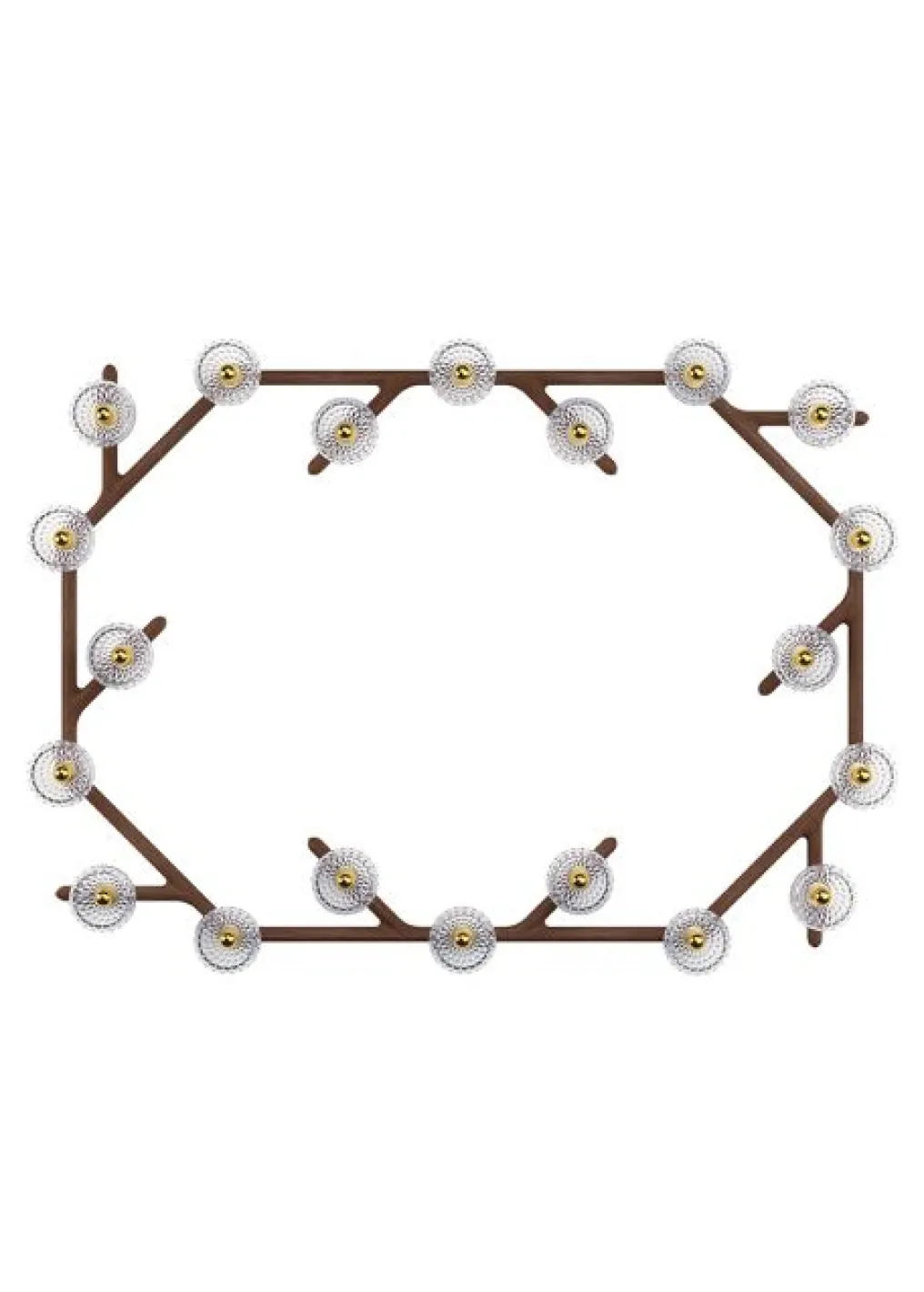 FOLIA 20L OVAL UNIT WHITE WOOD SCONCE