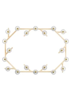 FOLIA 20L OVAL UNIT WHITE WOOD SCONCE