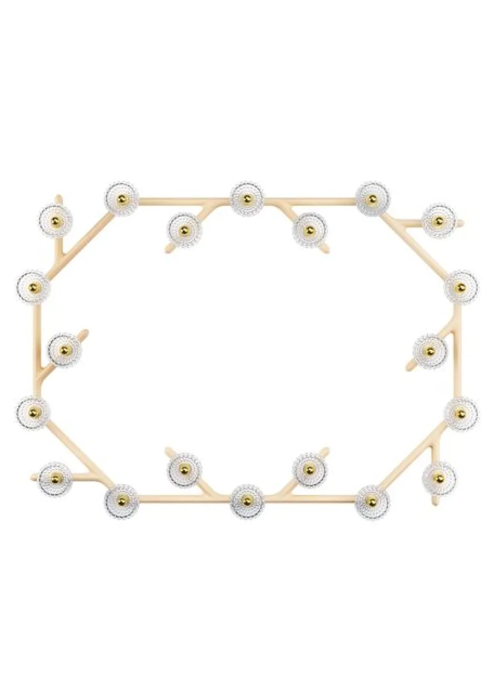 FOLIA 20L OVAL UNIT WHITE WOOD SCONCE