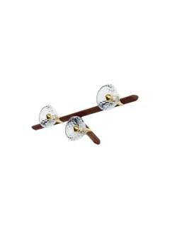 FOLIA 3L RIGHT UNIT DARK WOOD SCONCE