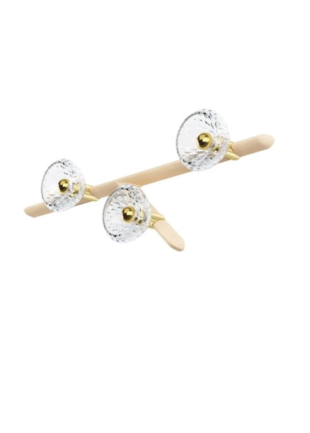 FOLIA 3L RIGHT UNIT WHITE WOOD SCONCE