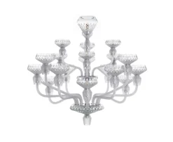 FOLIA 18L SATIN-FINISHED CHROME-PLATED FINISH CHANDELIER