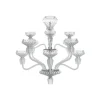 FOLIA 12L SATIN-FINISHED CHROME-PLATED FINISH CHANDELIER