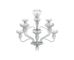 FOLIA 12L SATIN-FINISHED CHROME-PLATED FINISH CHANDELIER