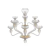 FOLIA 12L SATIN-FINISHED GOLDEN FINISH CHANDELIER