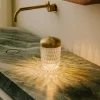 Gold-finished mini portable lamp: choose Saint-Louis and the crystal lamp