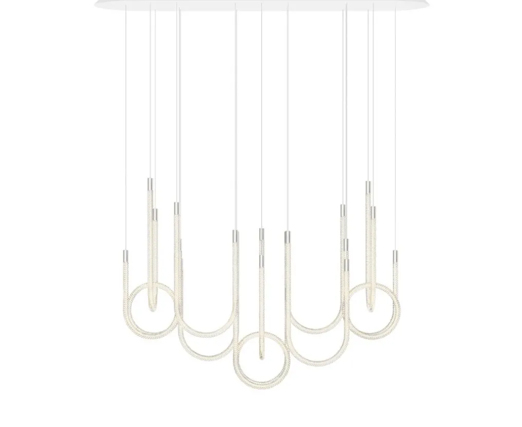 Horizontal 10-light chandelier: Light up your design-inspired spaces