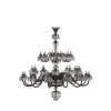 36 LIGHT FLANNEL GREY LONG CHANDELIER WITHOUT HURRICANES