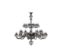 36 LIGHT FLANNEL GREY LONG CHANDELIER WITHOUT HURRICANES