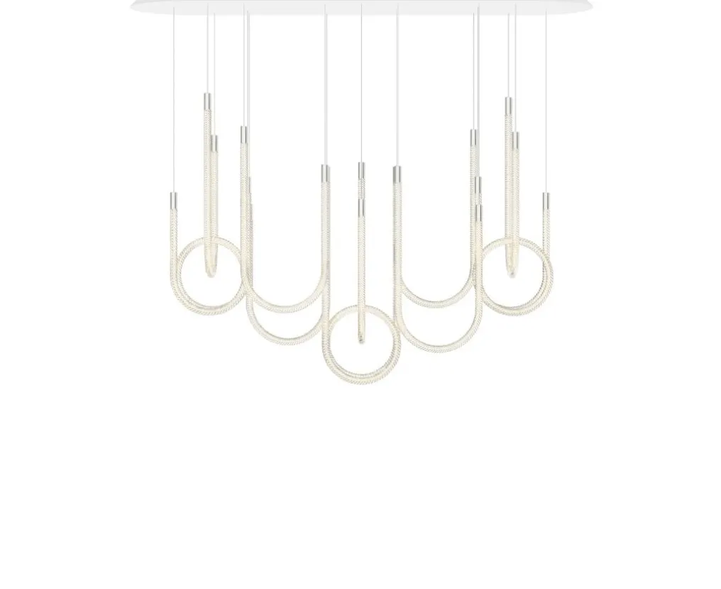 10-light horizontal chandelier: Discover this exceptionally designed chandelier
