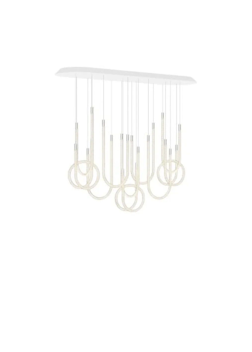 10-light horizontal chandelier: Discover this exceptionally designed chandelier