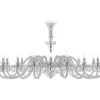 16-light oval chandelier large lighted bowl option