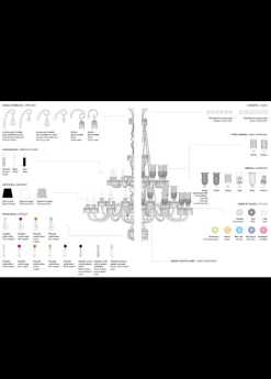 16-light oval chandelier large lighted bowl option