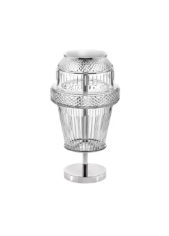 MATRICE CHROME-PLATED FINISH TABLE LAMP