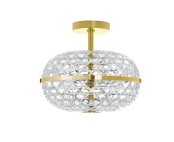 ROYAL DOUBLE GOLDEN FINISH CEILING LIGHT